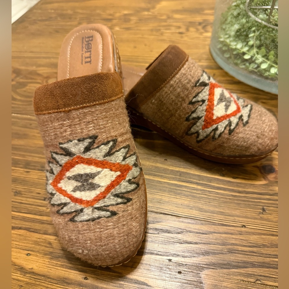 Born Band Blanket Southwestern Slip-on Clog in Glazed Ginger